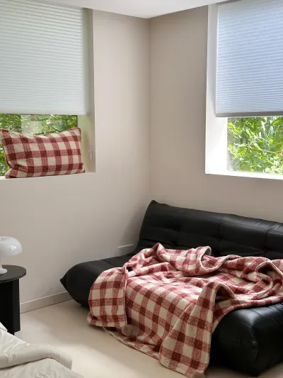 Yang Juanni double-sided blanket nap blanket British plaid sofa blanket bed end blanket car blanket