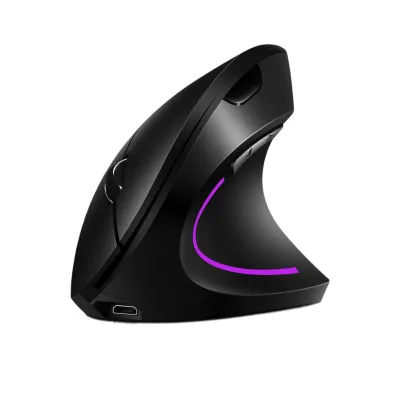 Dual-Mode Rechargeable Upright Computer PC Mouse